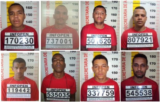 Detentos fogem de presídio no Serro — Foto: Sejusp/Divulgação