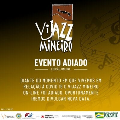 FCCDA comunica adiamento do ViJazz Blues & Festival