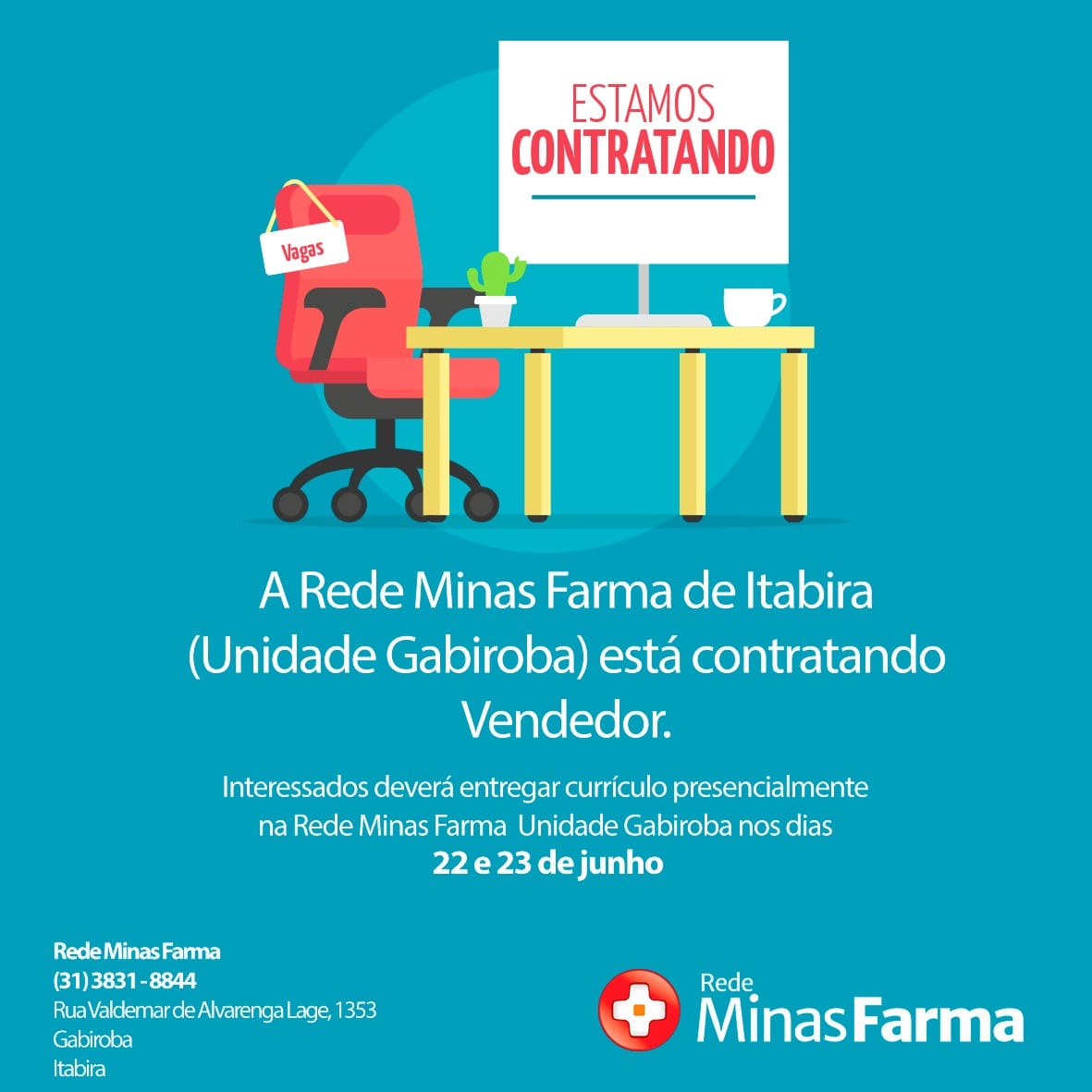 vaga minas farma