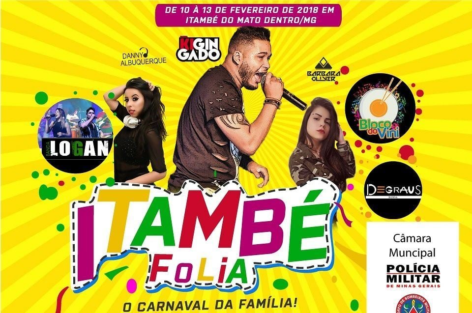 Confira a programação completa do Itambé Folia 2018