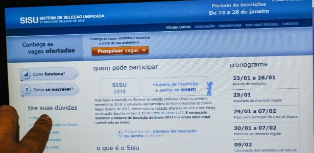 Inscrições para o Sisu terminam nesta sexta-feira