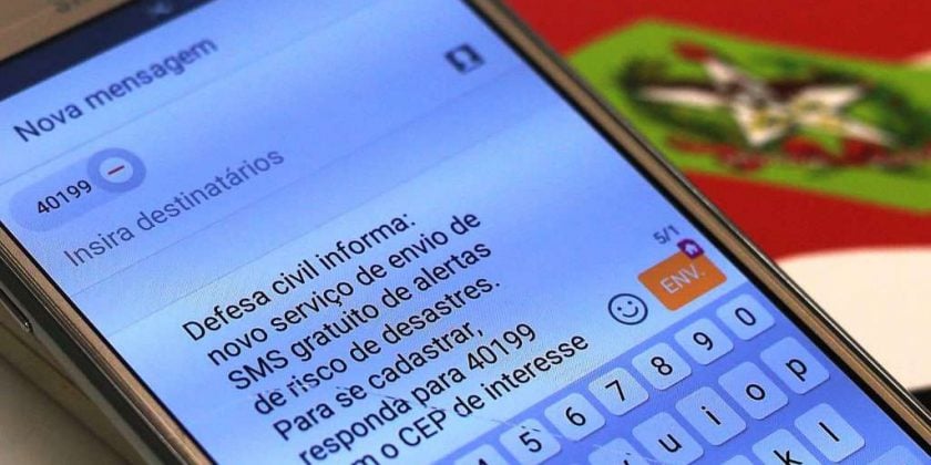 Mineiros já podem receber alertas de desastres naturais por SMS