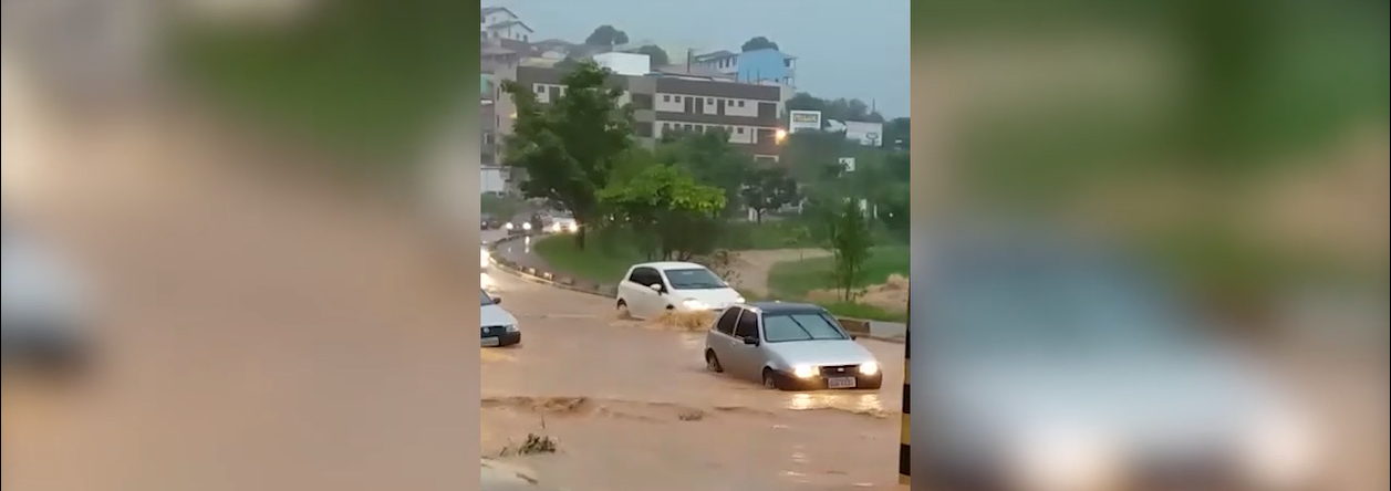 Esta série de vídeos mostra como a chuva assustou itabiranos nessa quinta-feira