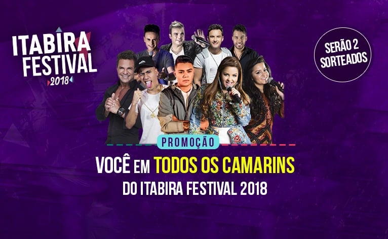 Promoção: você em todos os camarins do Itabira Festival