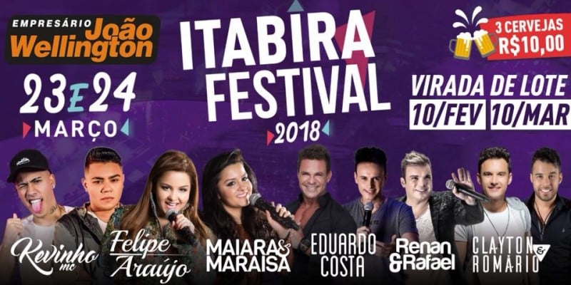 Itabira Festival dá início às vendas de meia-entrada