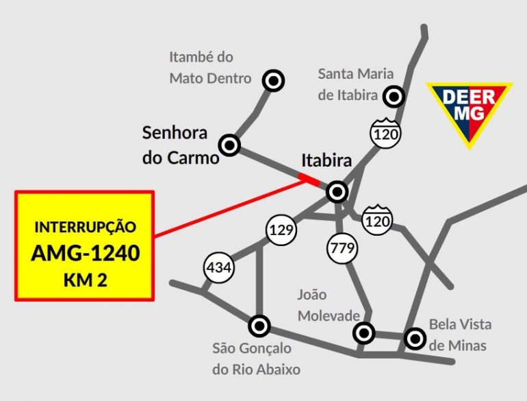 Estrada de acesso a Senhora do Carmo terá interdição nesta terça-feira