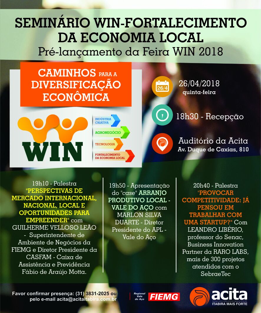 Acita promove o 1º Seminário WIN – Fortalecimento da Economia Local