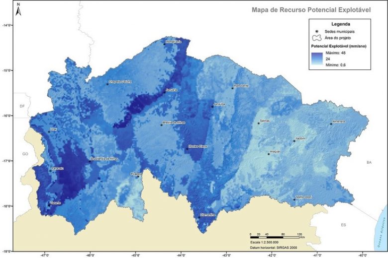 Pesquisa inédita avalia a disponibilidade de água subterrânea do Norte de Minas Gerais