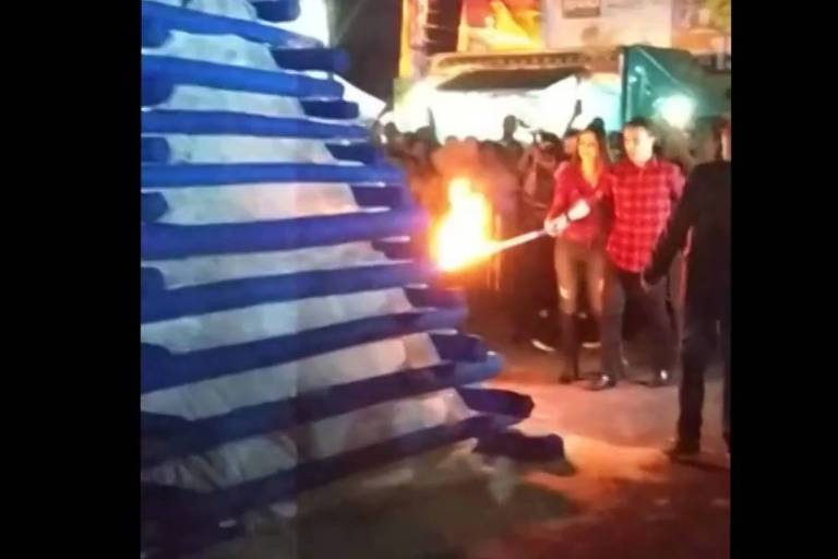 Prefeito De Osasco E Atingido Por Explosao De Fogueira Em Festa Junina Veja Video