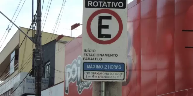 Itabira poderá ter tolerância de 10 minutos no estacionamento rotativo