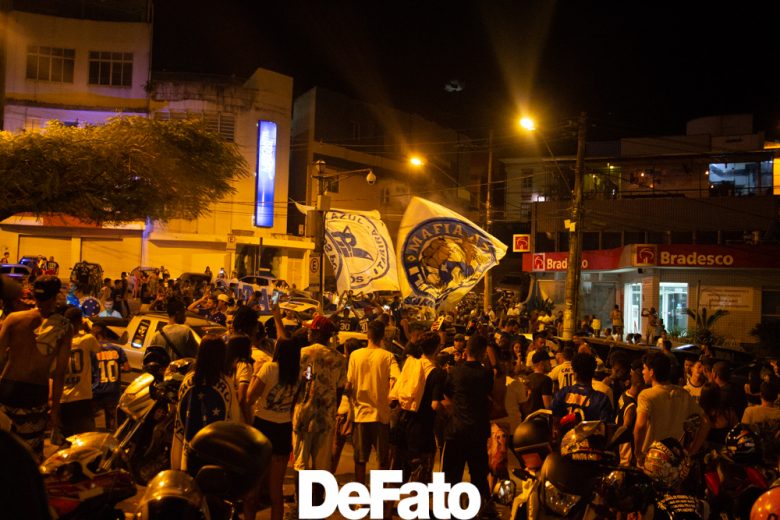 Torcedores cruzeirenses comemoram título do Campeonato Mineiro 2019 em Itabira. VEJA FOTOS!