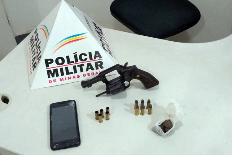 Após disparos, Polícia Militar apreende arma e drogas no bairro Hamilton