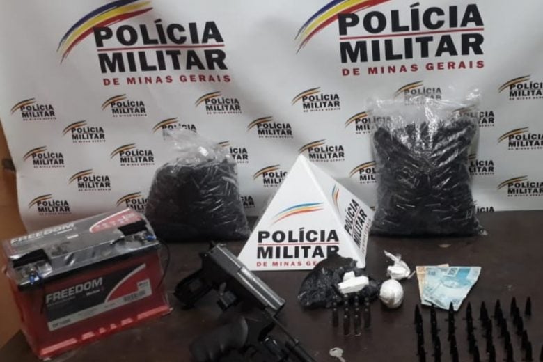 PM prende homem com revólver e drogas durante ação contra o tráfico em Santa Bárbara