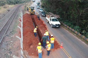 Construção do anel hidráulico interdita parcialmente Estrada 105