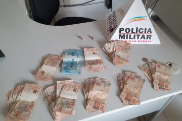 Homem é preso com droga e R$ 7.601 em dinheiro em Itabira