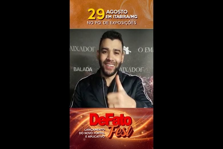 Gusttavo Lima confirma show em Itabira e convida fãs – VEJA O VÍDEO!