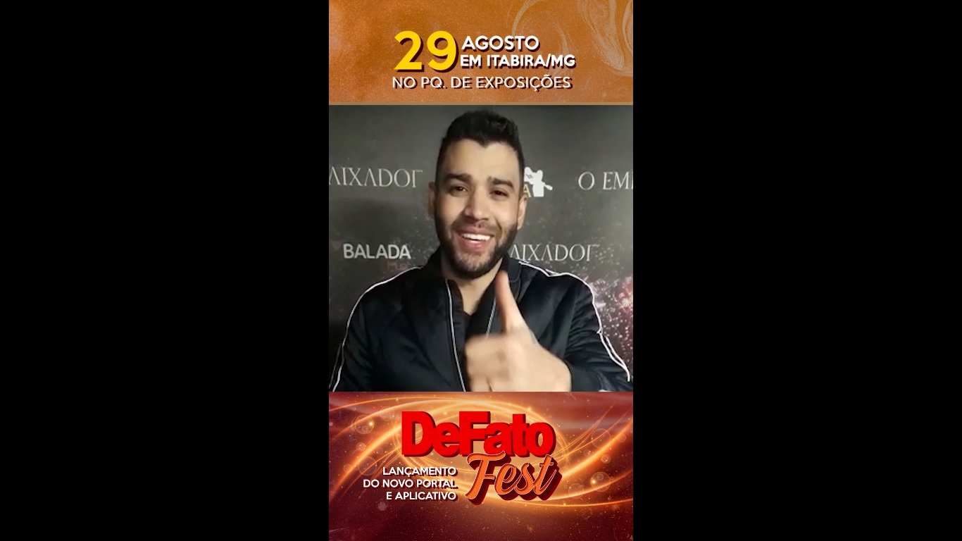 Gusttavo Lima confirma show em Itabira e convida fãs – VEJA O VÍDEO!