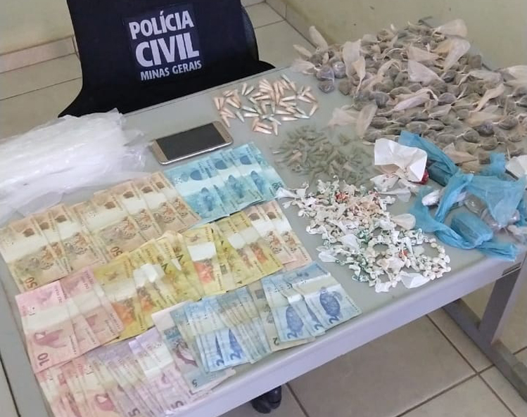 Suspeito de tráfico é preso após grande apreensão de drogas em Santa Maria de Itabira
