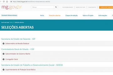 Governo de Minas anuncia vaga para controlador na Junta Comercial