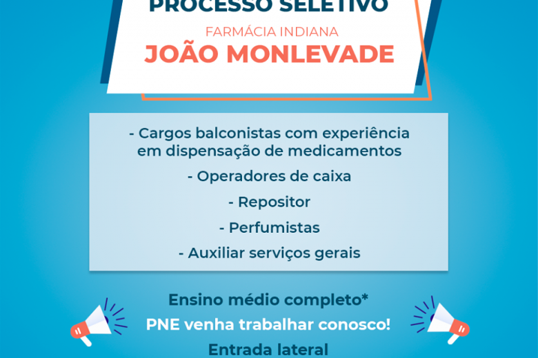 Rede de farmácia faz processo seletivo em Monlevade nesta terça