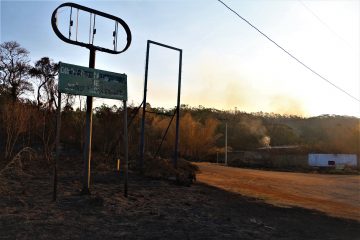 Distrito Industrial de João Monlevade reduzido às cinzas