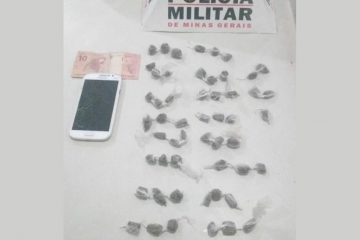 Menor é apreendido com dezenas de buchas de maconha em Itabira