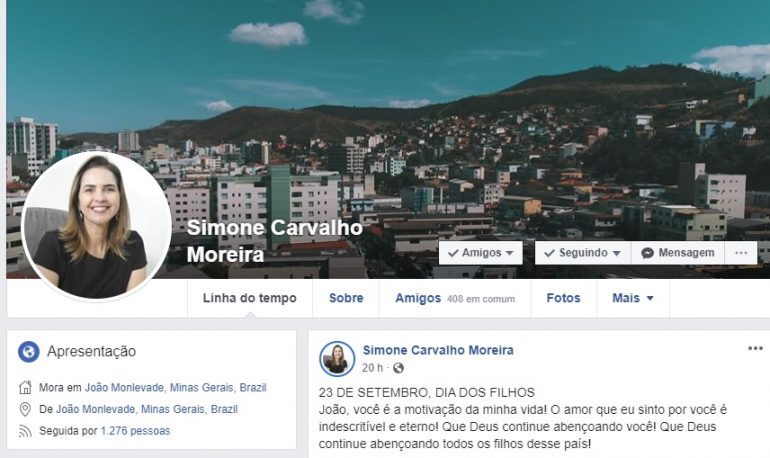 Promotor dá prazo de 10 dias para prefeita de Monlevade retirar postagens de rede social