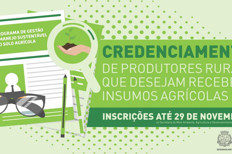 Programa de incentivo ao produtor rural em Santa Bárbara recebe inscrições até essa sexta