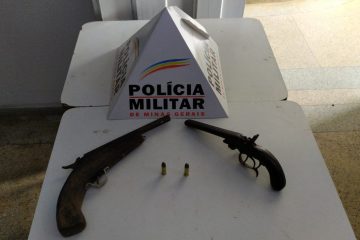 PM apreende duas armas de fogo em Catas Altas
