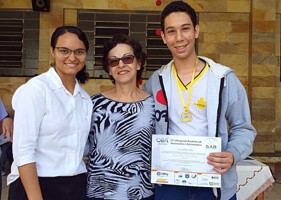 Medalhista de Ouro da OBA, Gustavo Felipe Ferreira Soares