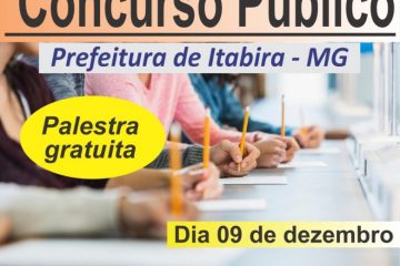 Itabira recebe especialista de BH para palestra sobre como passar em concursos