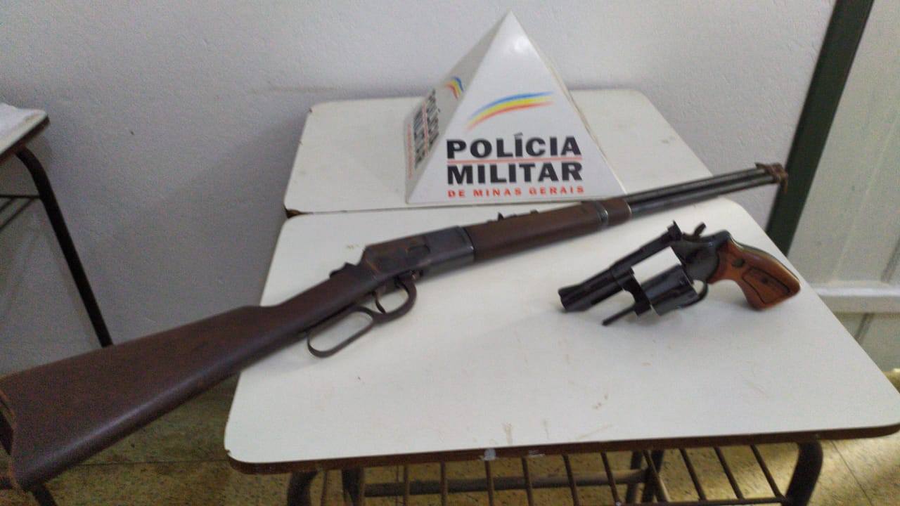 Polícia Militar apreende duas armas de fogo em Catas Altas