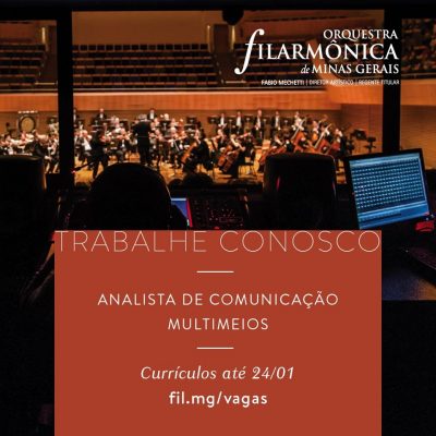 Instituto Cultural Filarmônica está com vaga aberta para Analista de Comunicação