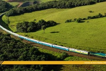 Trem de passageiros permanece com a circulação suspensa nesta segunda