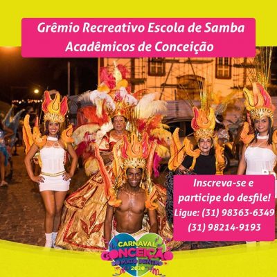 Acadêmicos de Conceição convoca participantes para desfile carnavalesco