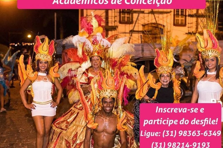 Acadêmicos de Conceição convoca participantes para desfile carnavalesco