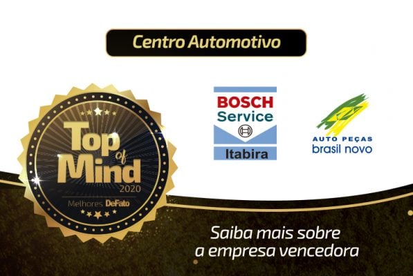 Empresa é a marca mais lembrada de Itabira na categoria Centro Automotivo