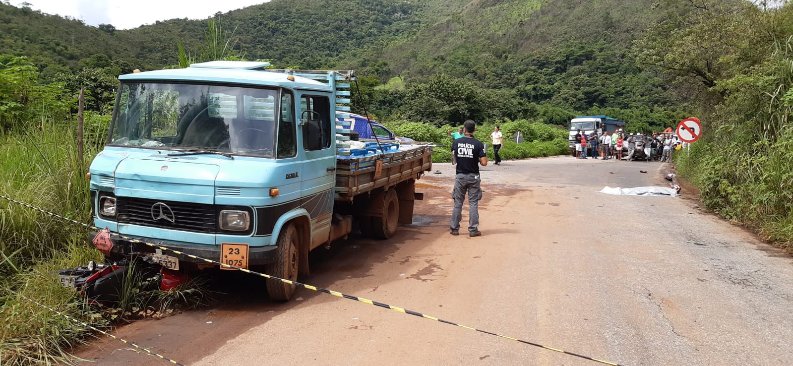 Manobra proibida termina em morte às margens de rodovia em Barão de Cocais