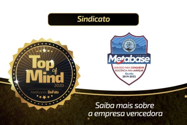 Sindicato Metabase – empresa Top of Mind 2020