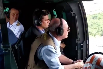 “Temos que colocar a cabeça no lugar”, diz Moro, após sobrevoar Fortaleza