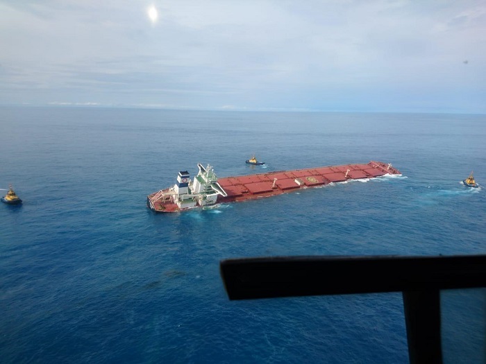 Marinha instala Gabinete de Crise para tratar de navio da Vale encalhado no Maranhão