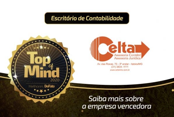 Celta Contabilidade – empresa Top of Mind 2020