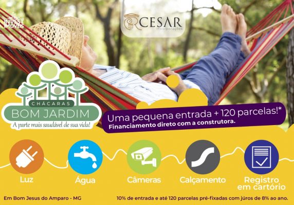 Venha se realizar e sentir a natureza de perto em um lugar com ar puro e muito verde! Conheça o Chacreamento Bom Jardim!