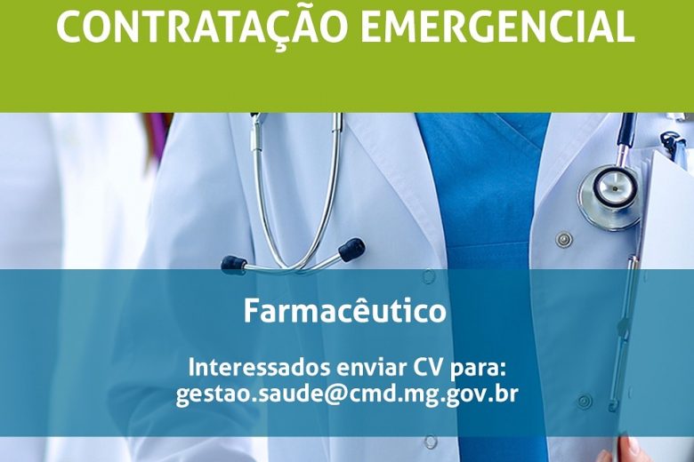 Conceição do Mato Dentro contrata farmacêutico