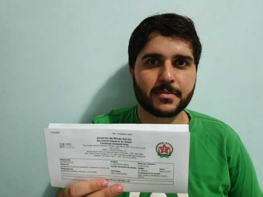 testes coronavírus