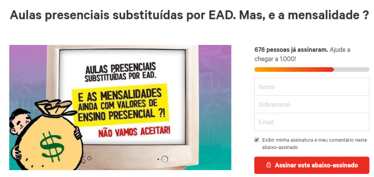contra-ensino-a-distancia-universitarios-fazem-abaixo-assinados-em-escolas-de-bh