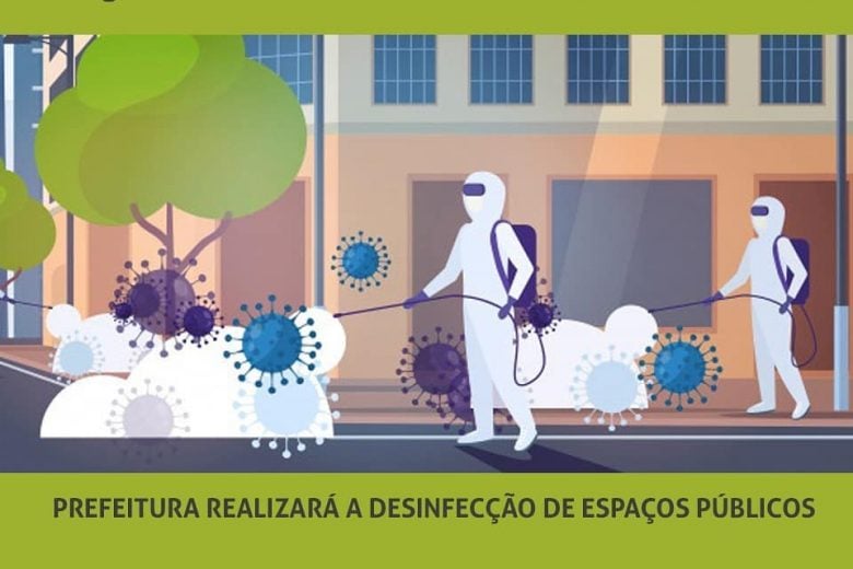 Conceição começa a desinfecção dos espaços públicos para prevenir coronavírus