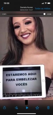 Maquiadoras fazem homenagem a clientes que tiveram de adiar sonhos: "Estaremos aqui para embelezar vocês"