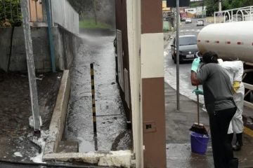 Prédio onde morreu primeira vítima do coronavírus em Itabira é desinfectado