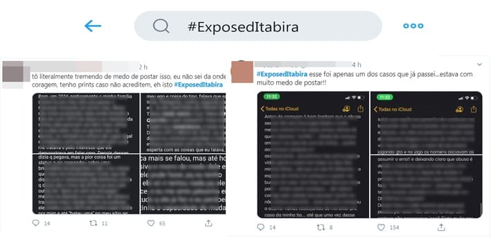#ExposedItabira: itabiranas usam rede social para denunciar crimes sexuais sofridos na cidade